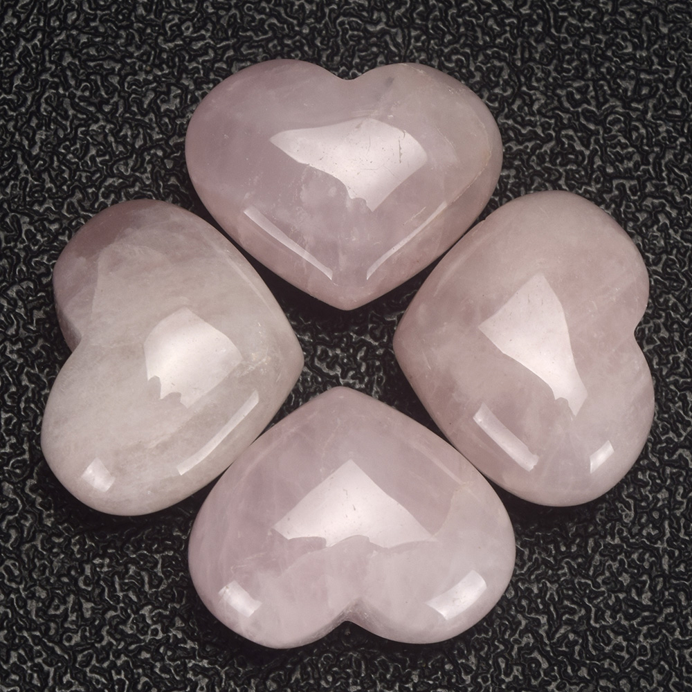 rose quartz heart facial stone