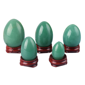 Undrilled Green Aventurine Yoni Eggs Massage Jade egg to Train Pelvic Muscles Kegel Exercise