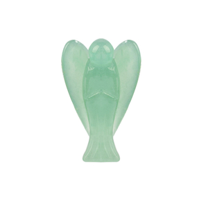 1.5 Inch Natural Green Aventurine Stone Small Carved Crystal Angel Figurine